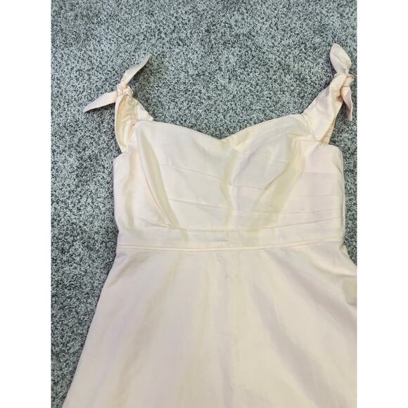 J.Crew Silk Blend Pink Tie Strap Dress Size 6 NEW Petal Pink‎  A-Line Sweetheart - Picture 3 of 16
